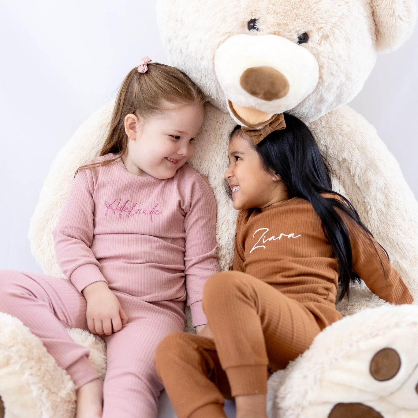 Personalised Name Ribbed Pyjamas